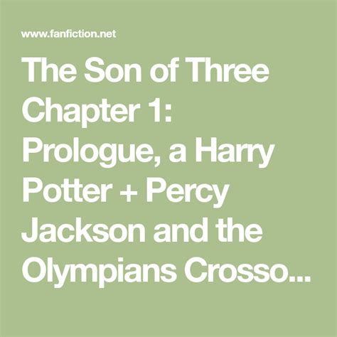 The Son of Three Chapter 1: Prologue, a Harry Potter 